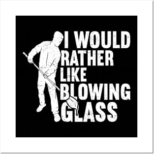 Glassblowing Glass Blower Glass Blowing Glassblower Posters and Art